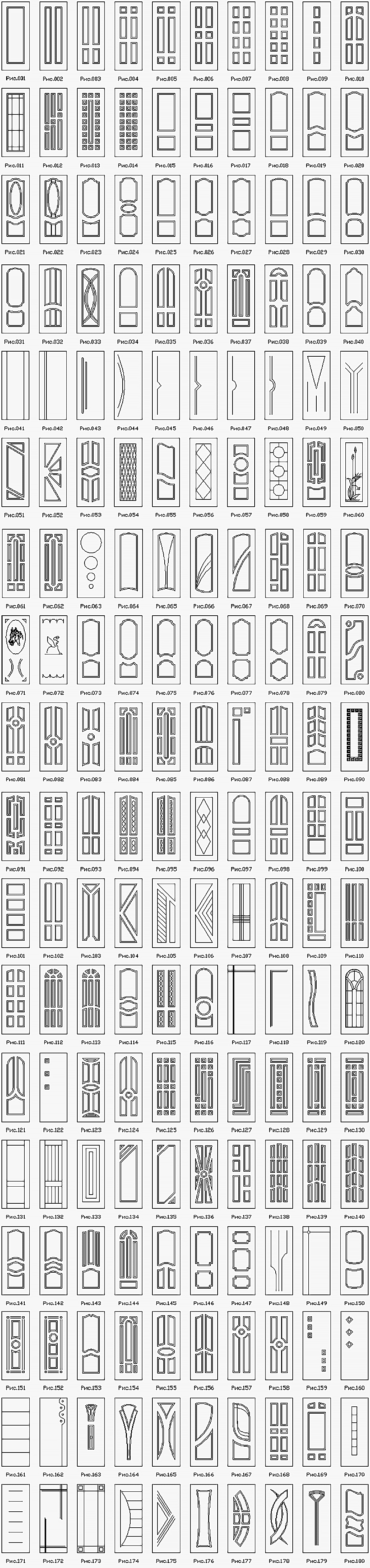 Варианты фрезеровок МДФ-панелей